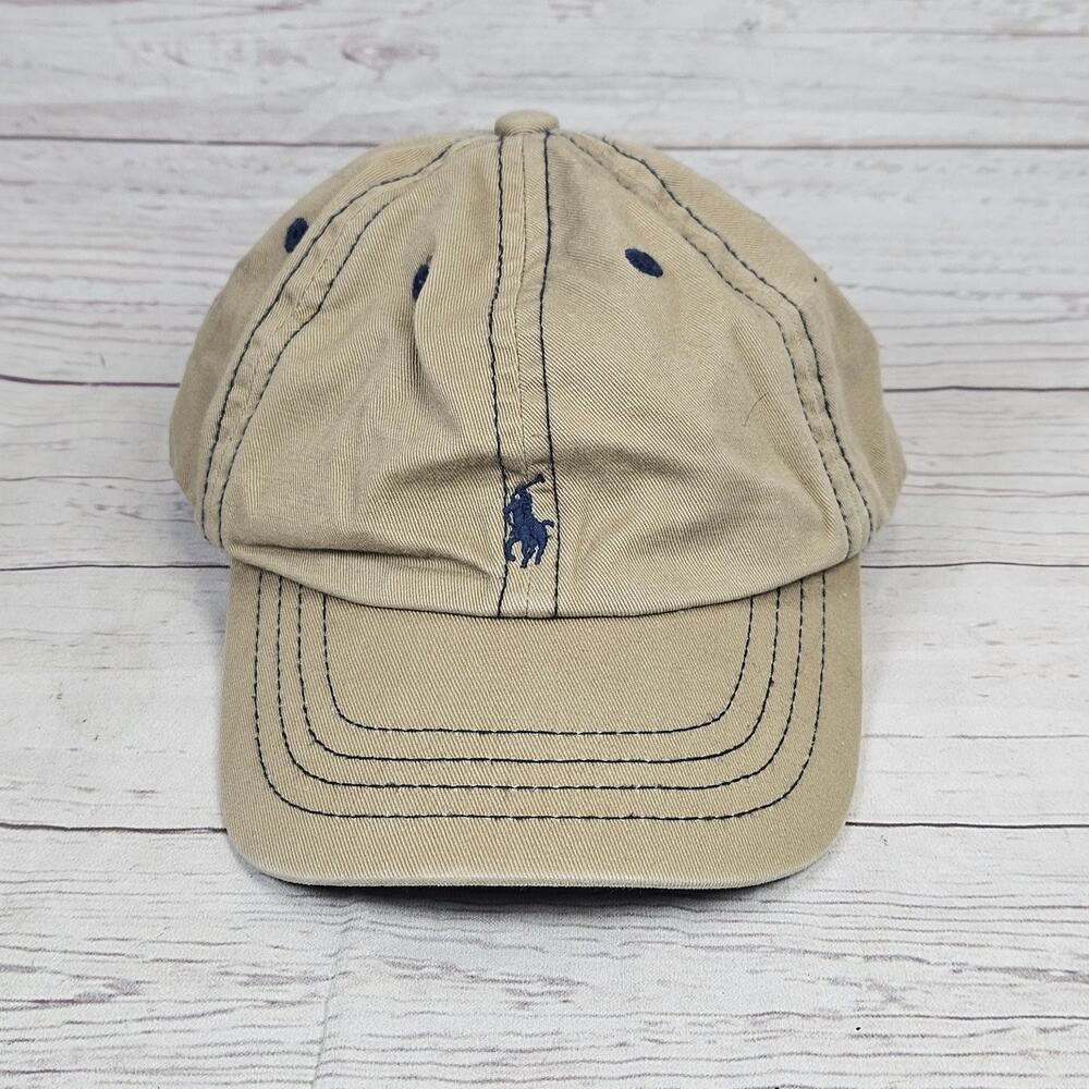 Polo Ralph Lauren Classic Chino Baseball Cap Infant Khaki Navy Cotton